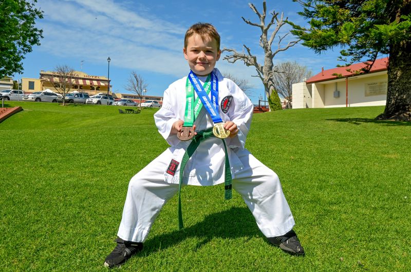Elliot strikes gold at state karate championships post image