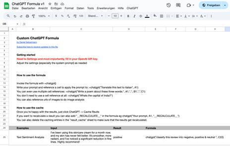 ChatGPT Copywriting Bot for Google Sheets