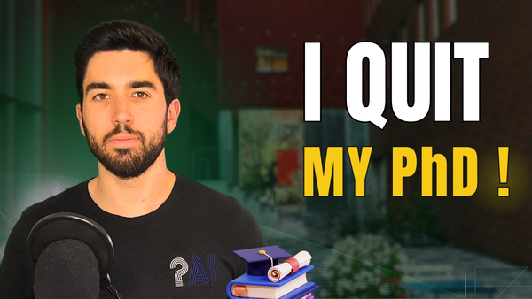 I dropped out of my PhD