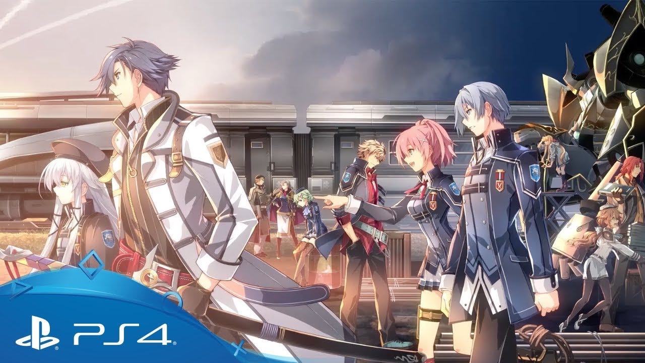 The Legend of Heroes: Trails of Cold Steel III group shot with students