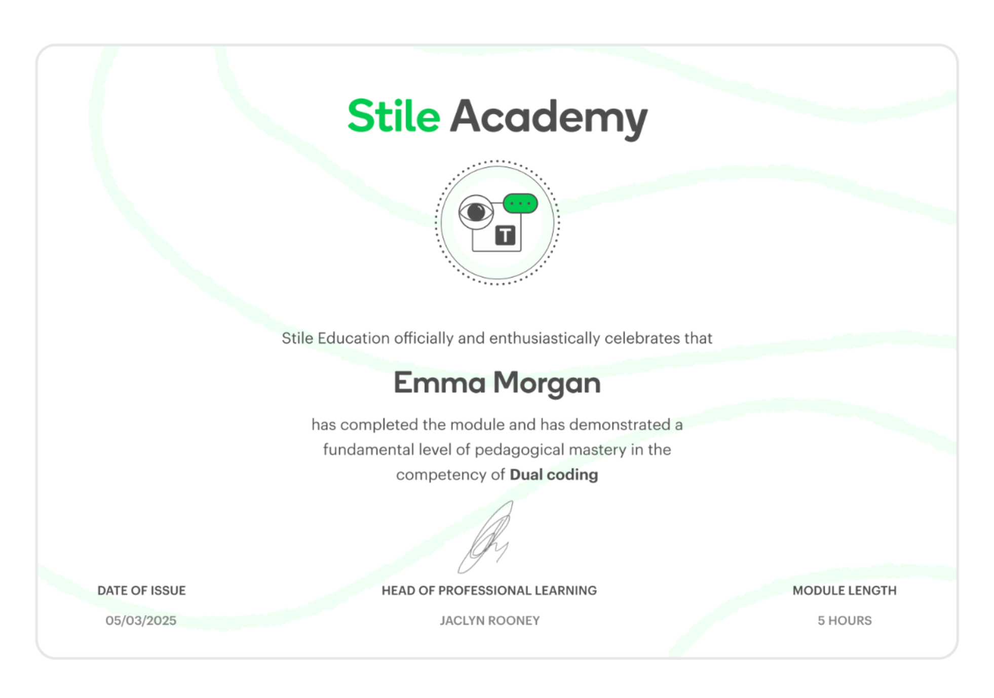 Recognition of PD hours