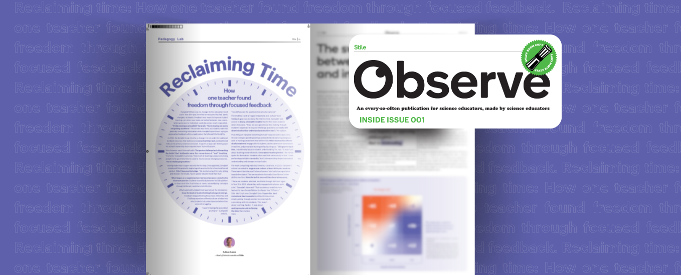 Building student confidence and study habits in science: A Stile classroom story