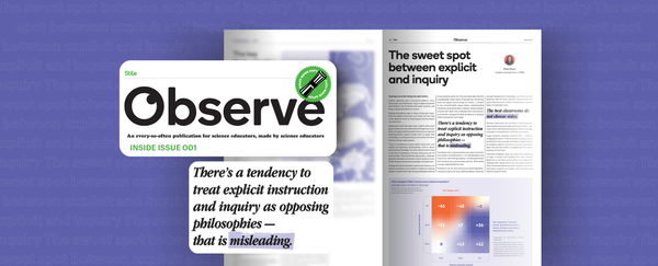 Finding the sweet spot between explicit and inquiry