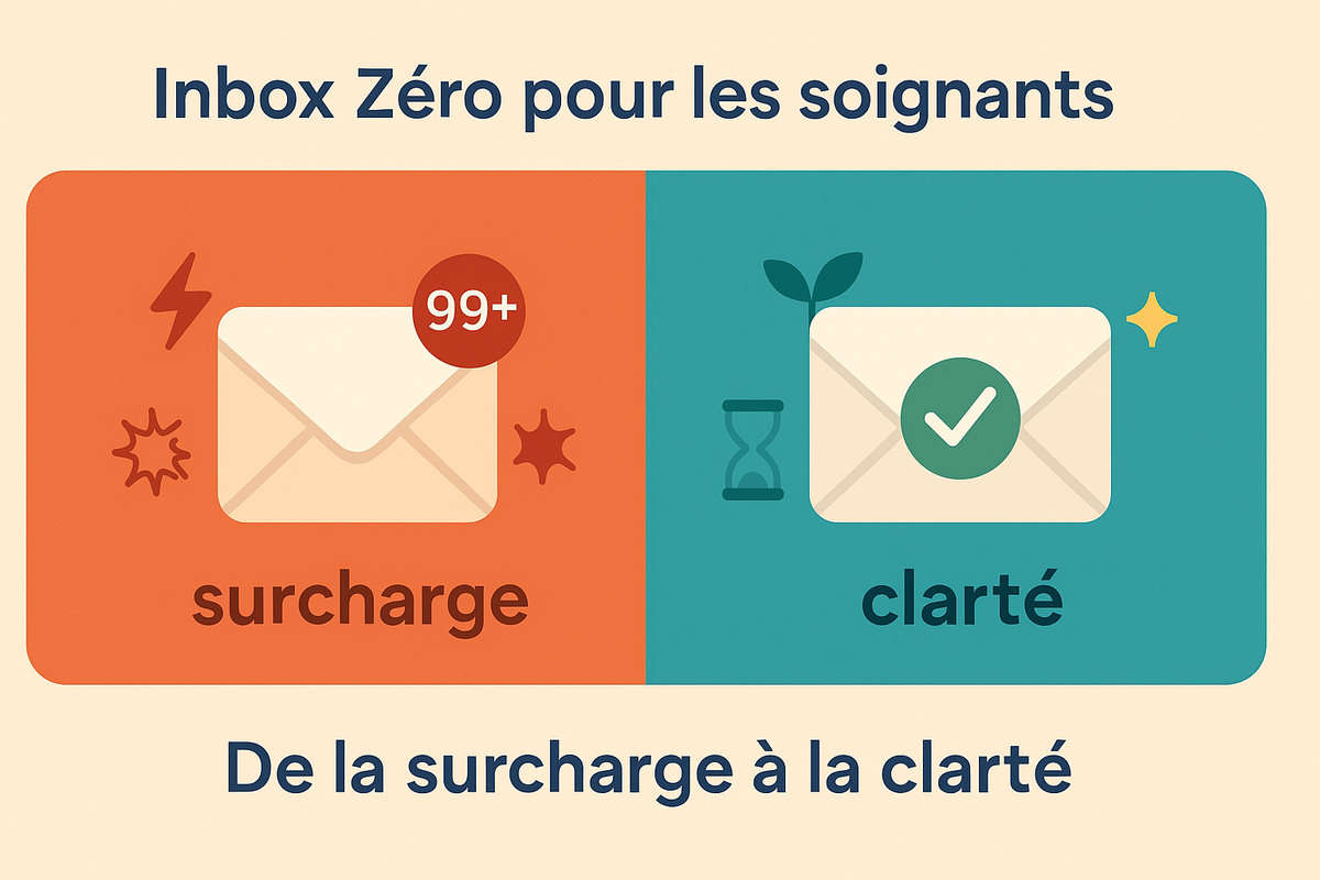 Inbox Zéro pour les soignants : comment j’ai repris le contrôle de ma boîte mail grâce à la productologie