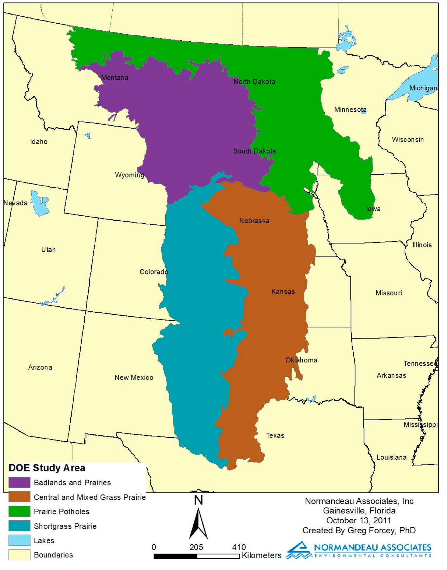 Bird conservation regions used for this study.