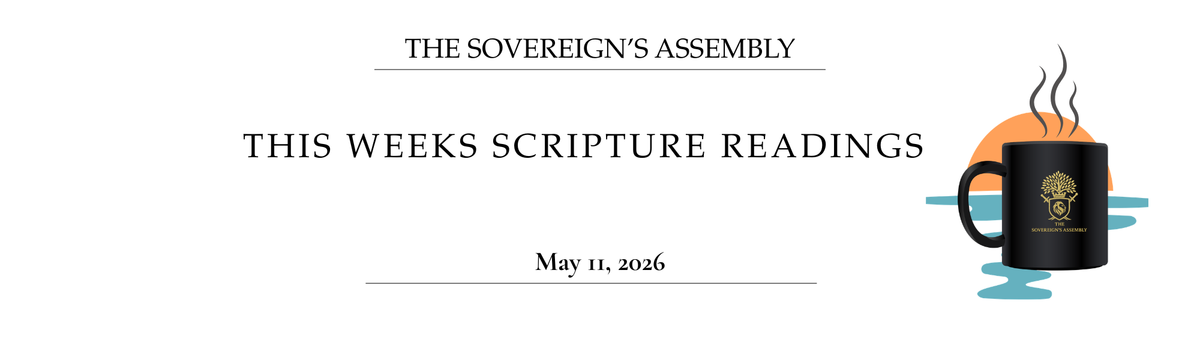 This Weeks Scripture Readings are Posted!