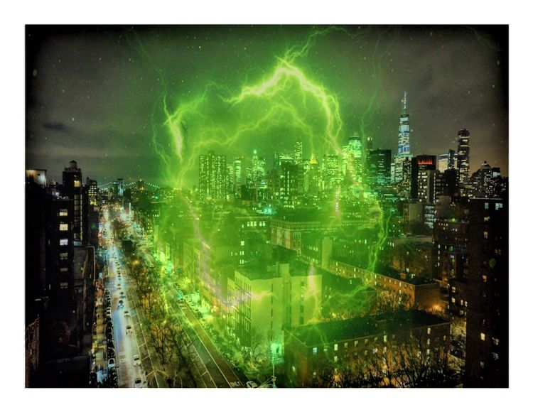 Nighttime Landscapes:
A Memory of Iridescent Green