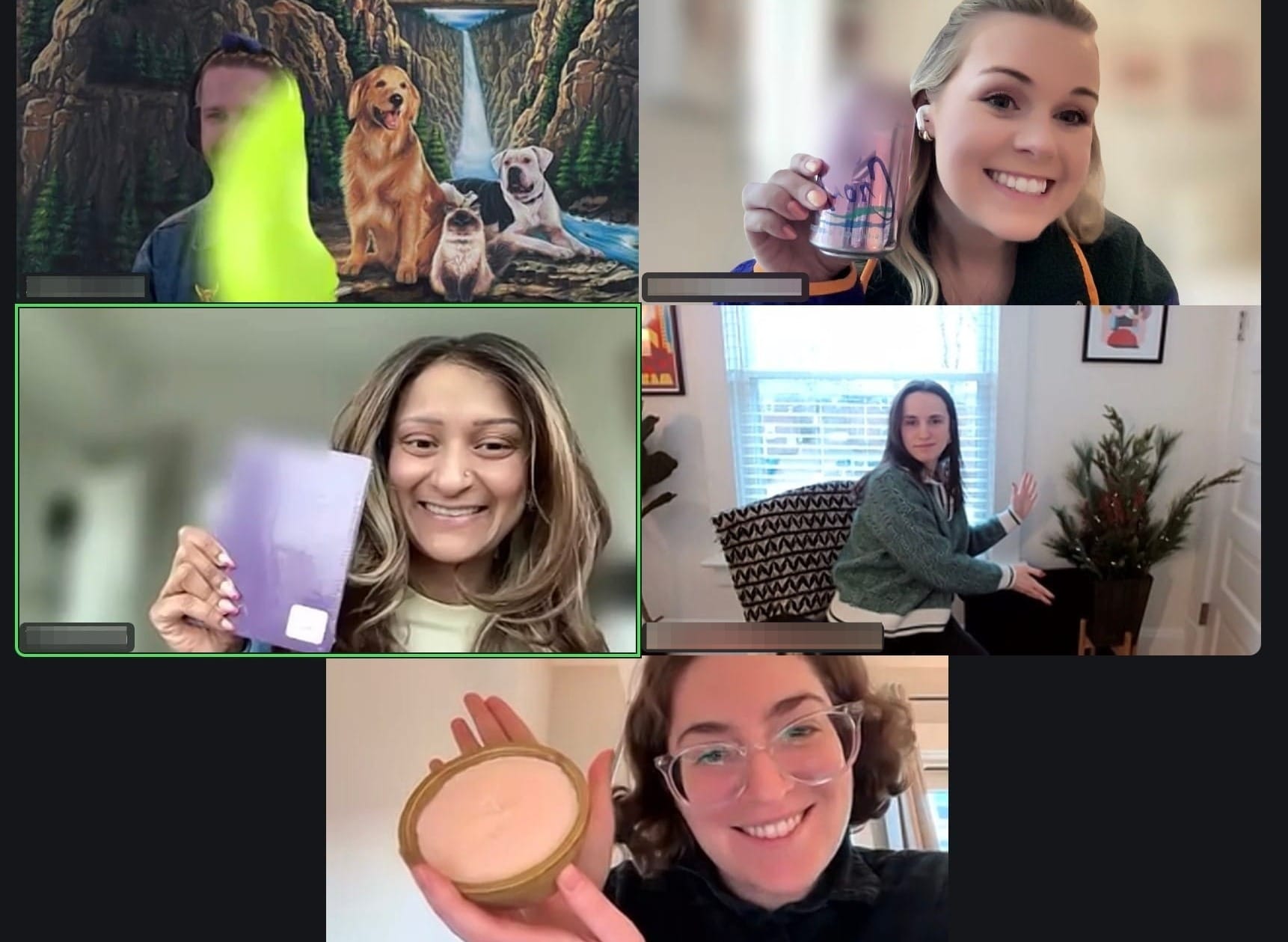 A team collaborating in a virtual puzzle competition, the Homeschool Hunt.