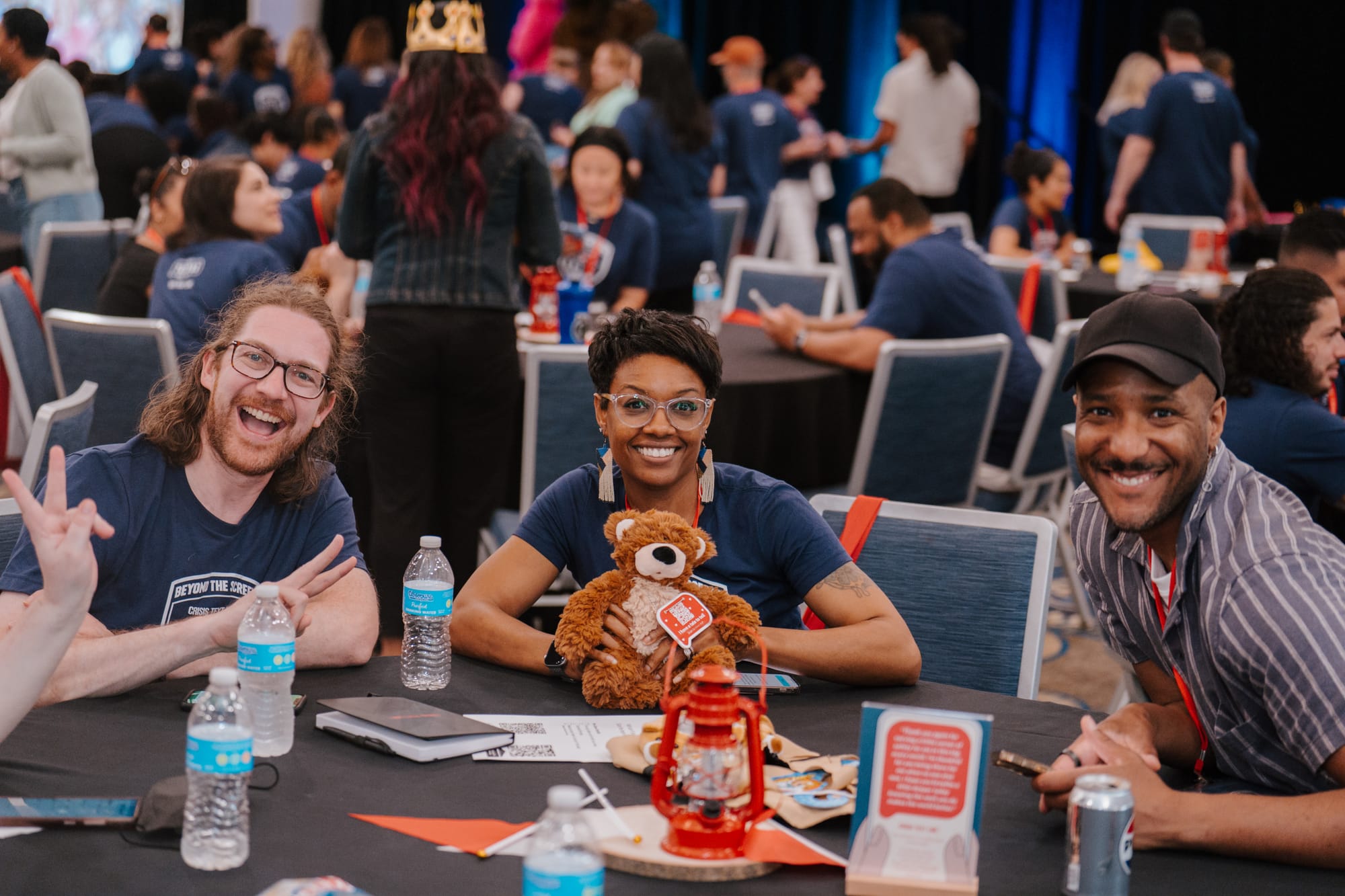 Teams filmed creative videos featuring stuffed animals as part of a custom team-building challenge at their offsite retreat.