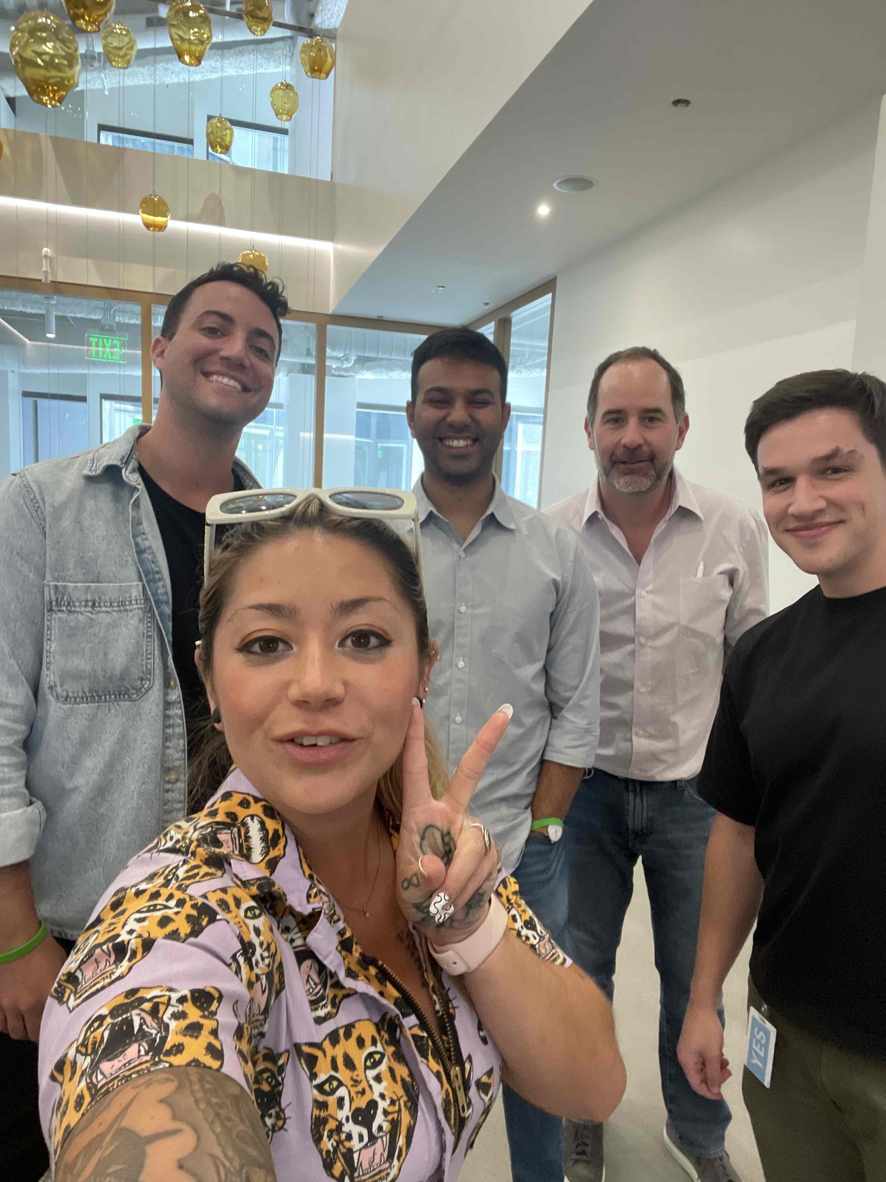 A Chime team exploring the office during their Hunt.