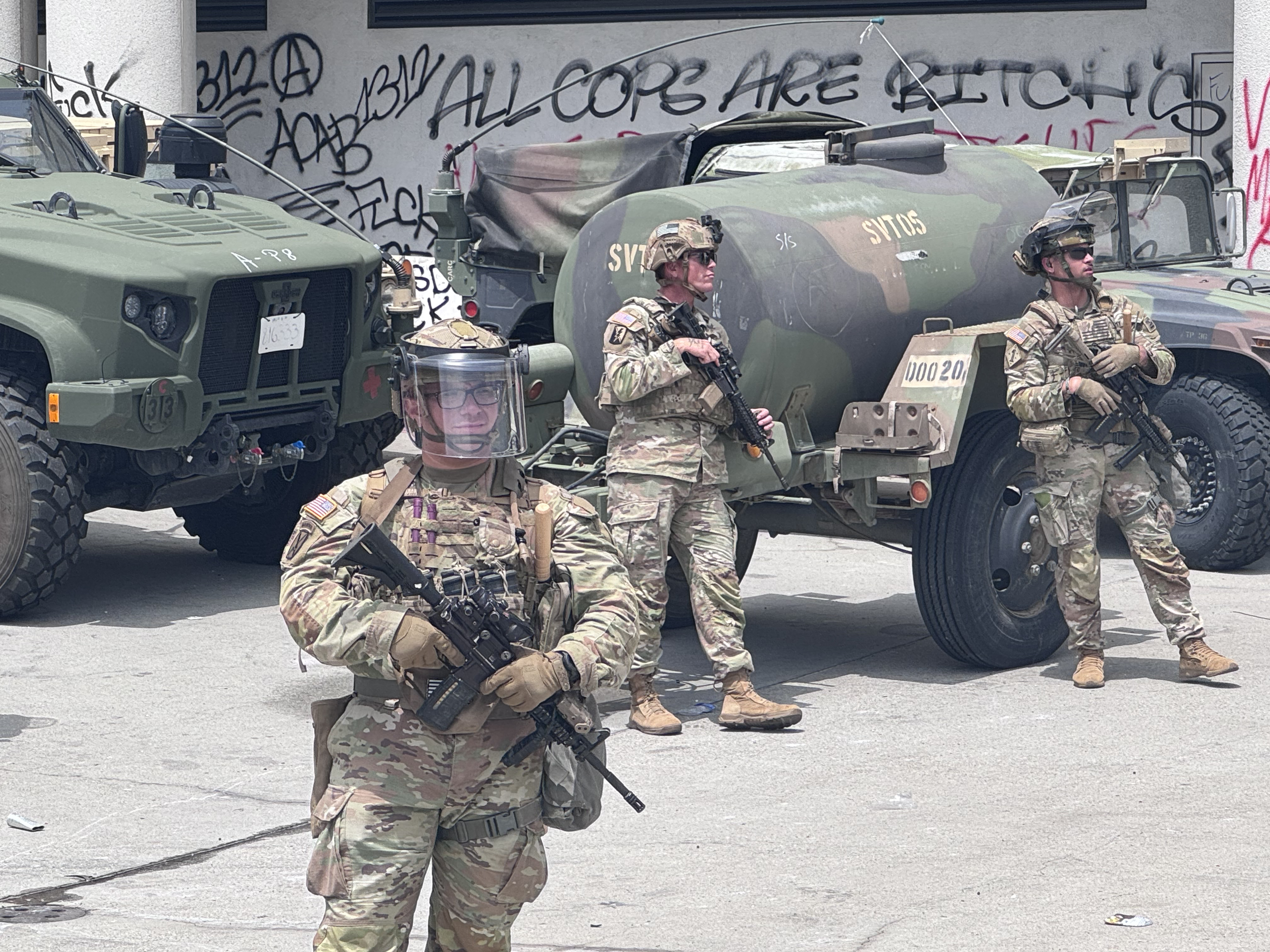 Smug national guard member