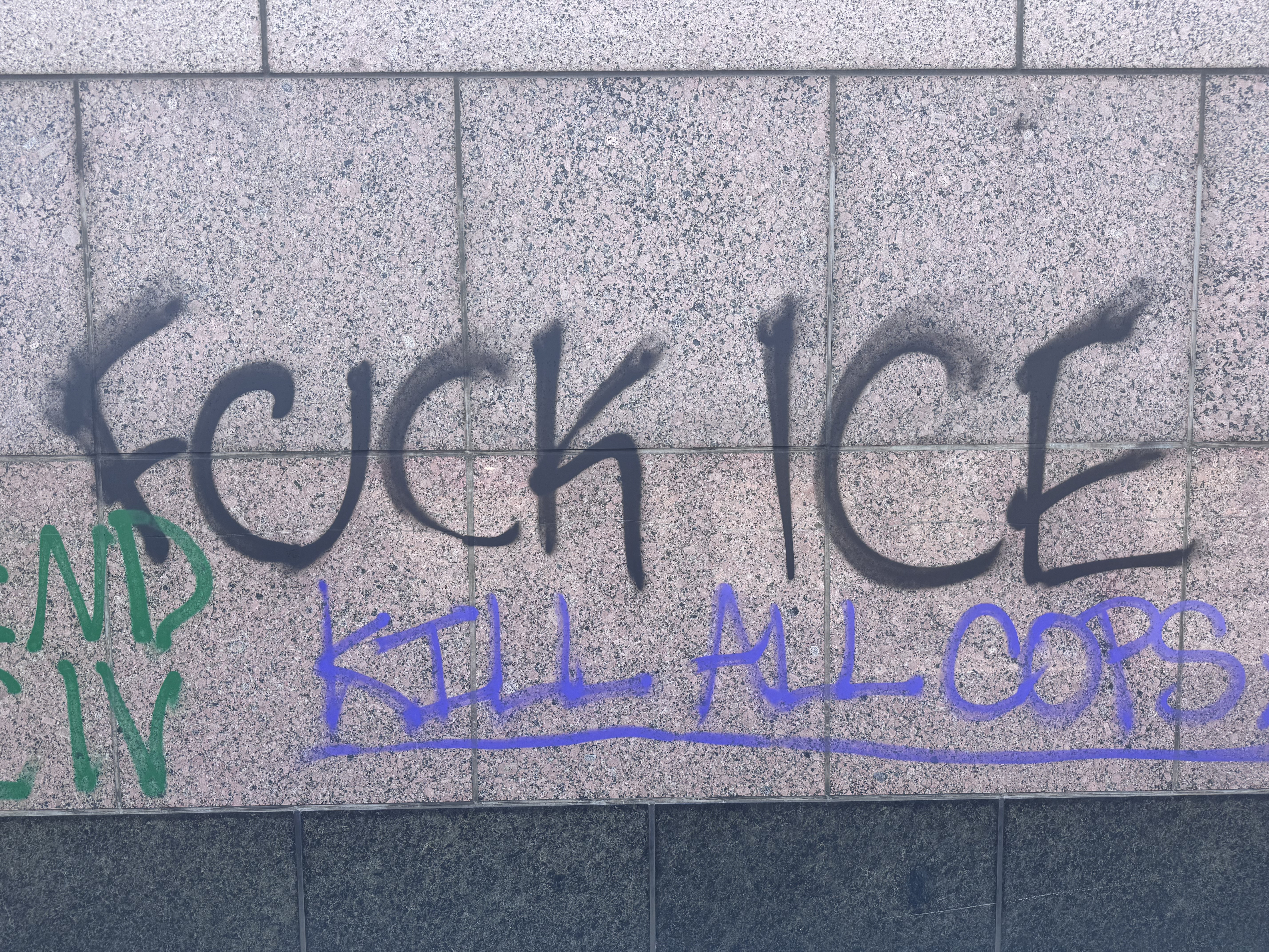 FUCK ICE graffiti