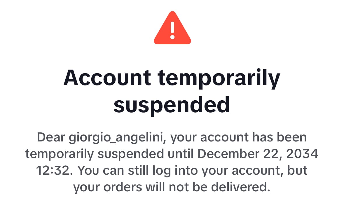 Giorgio banned till 2023