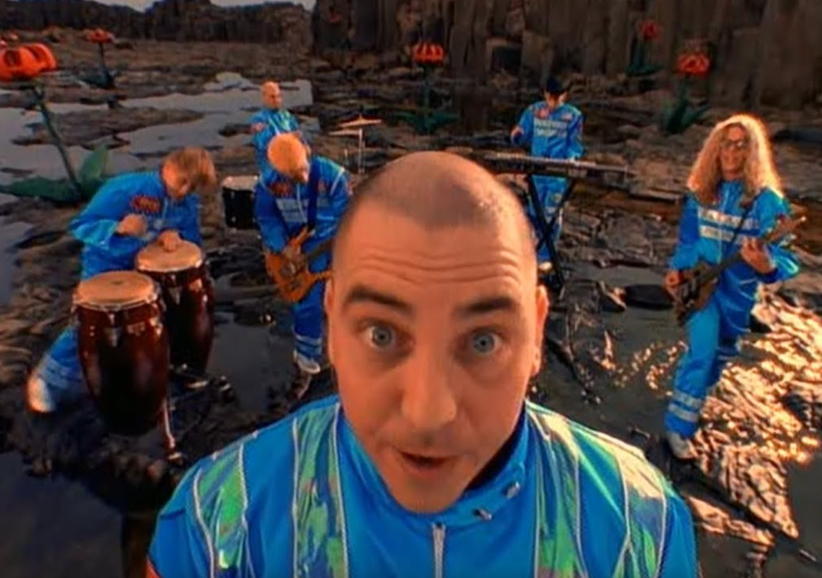 The Newsboys, taken from their 1996 single 'Take Me to Your Leader'