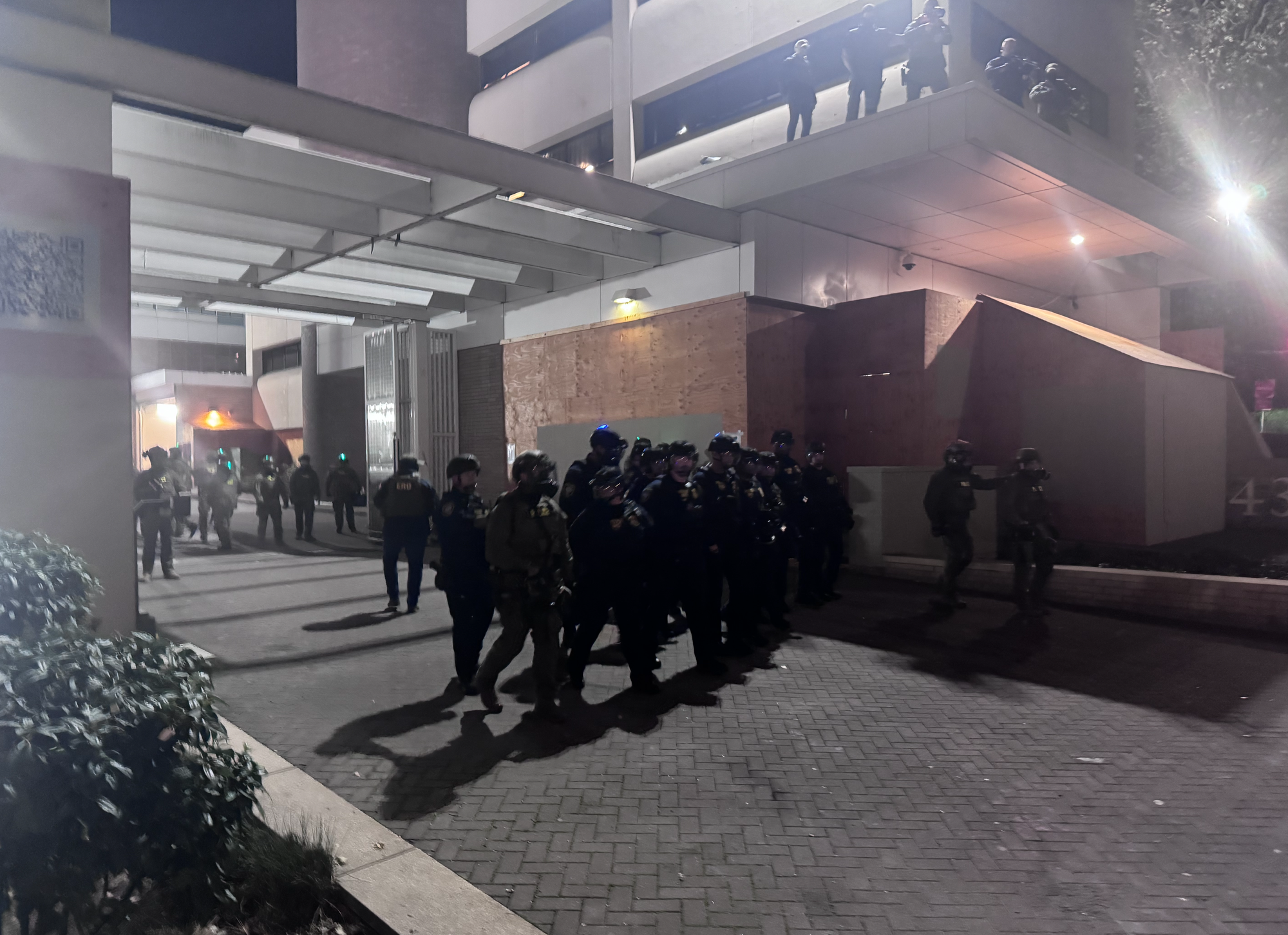 Ice clowns emerging from the ICE facility