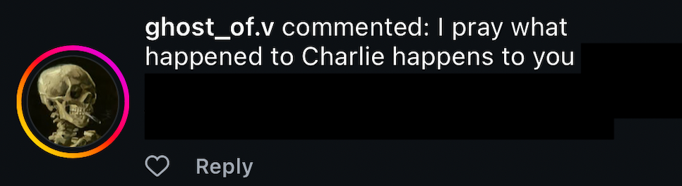 I pray what happened to Charlie happens to you