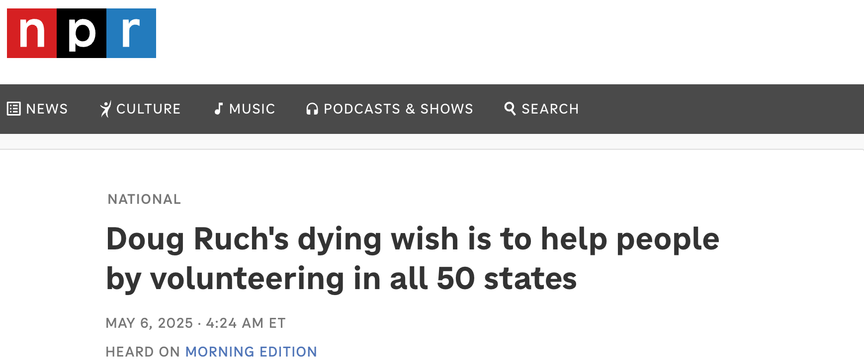NPR article