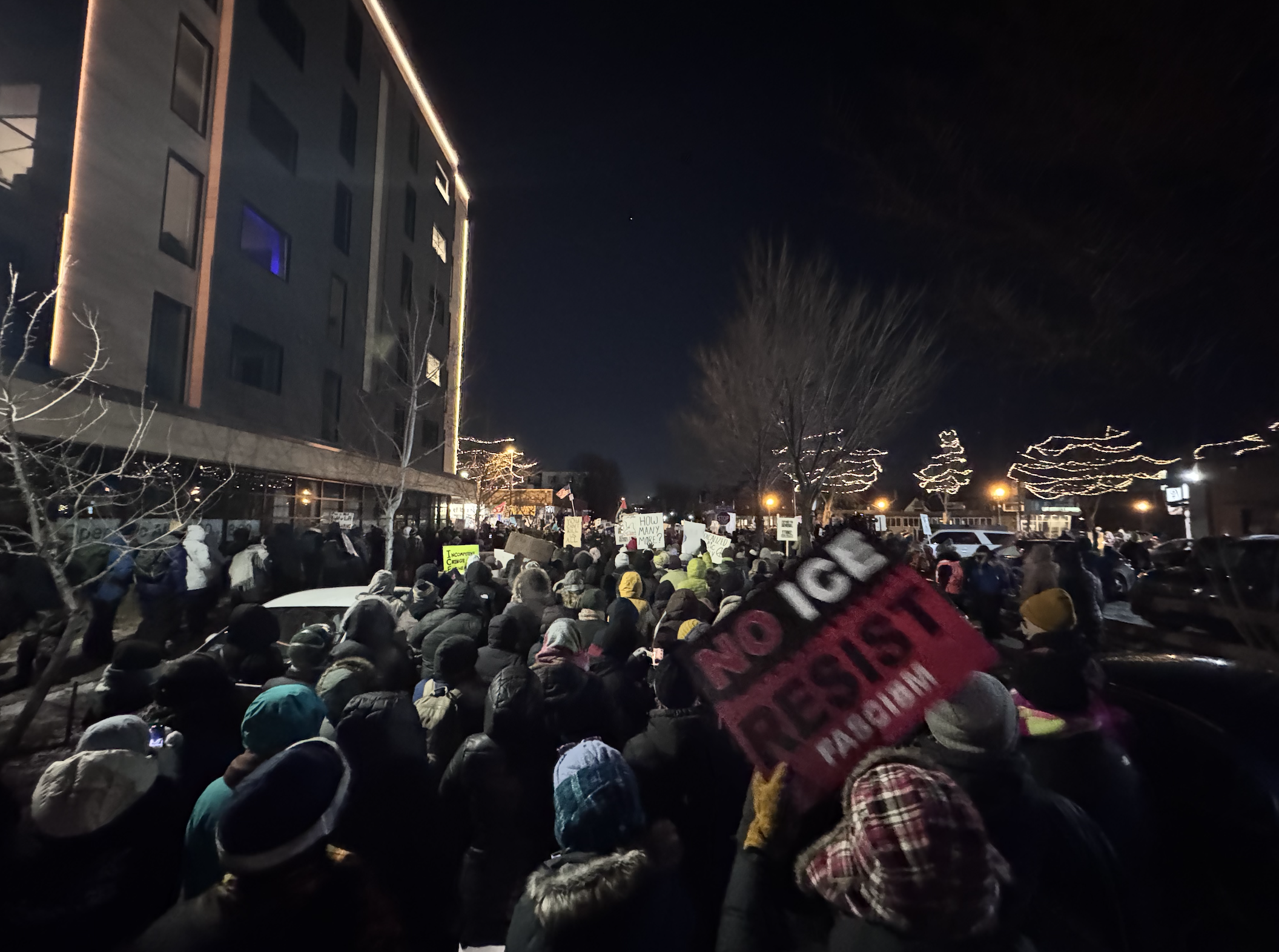 Marches - 1000s of then - arrive at the memorial
