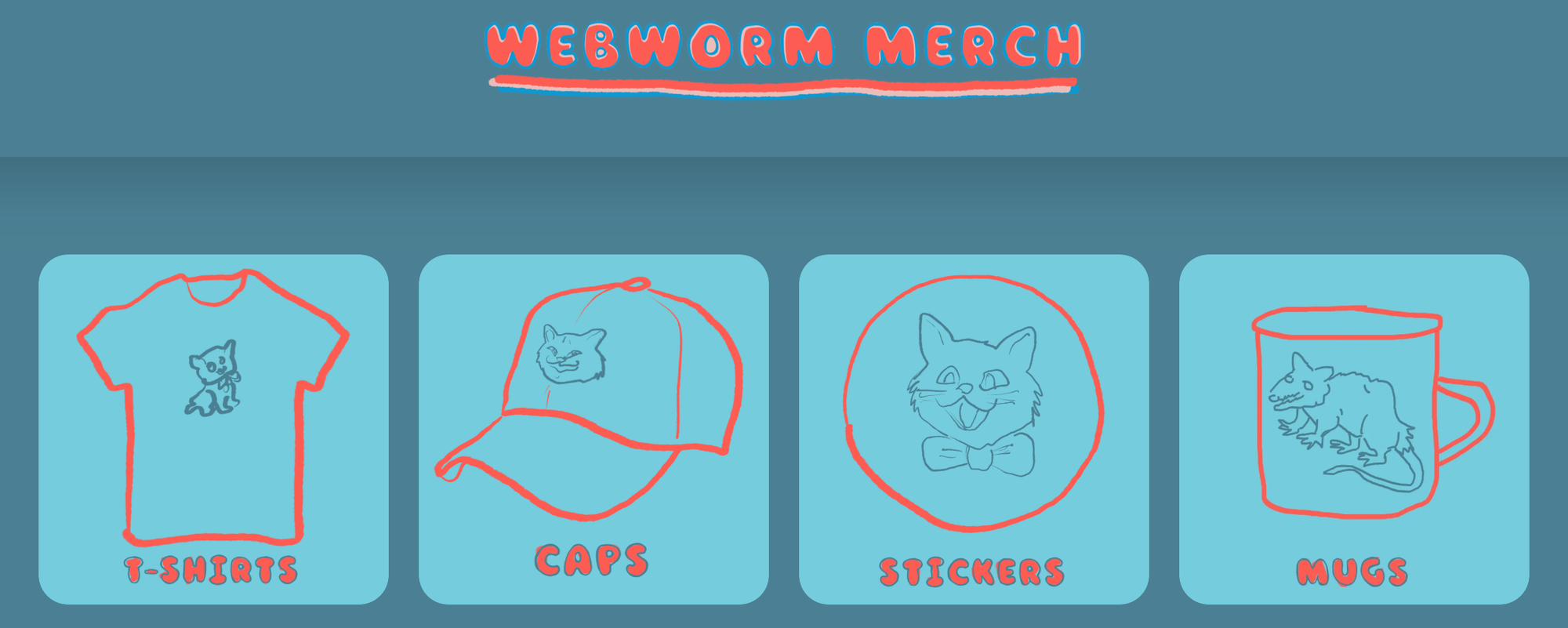 Webworm merch website