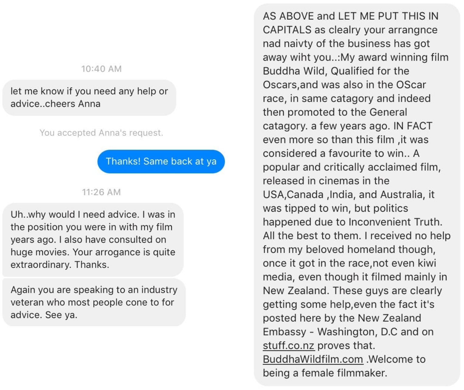 WHY WOULD I NEED ADVICE - YOUR ARROGANCE IS QUITE EXTRAORDINARY