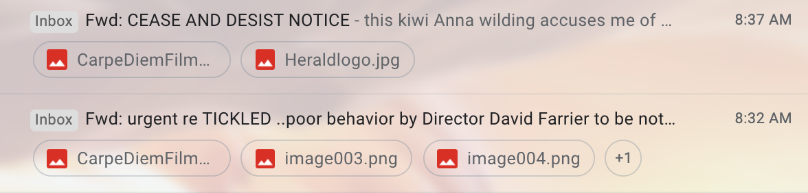 "Cease and desist notice"
