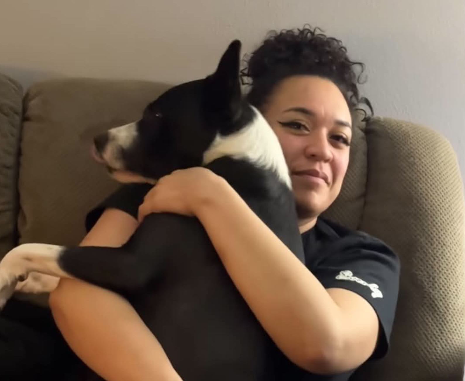 Everlee with her dog