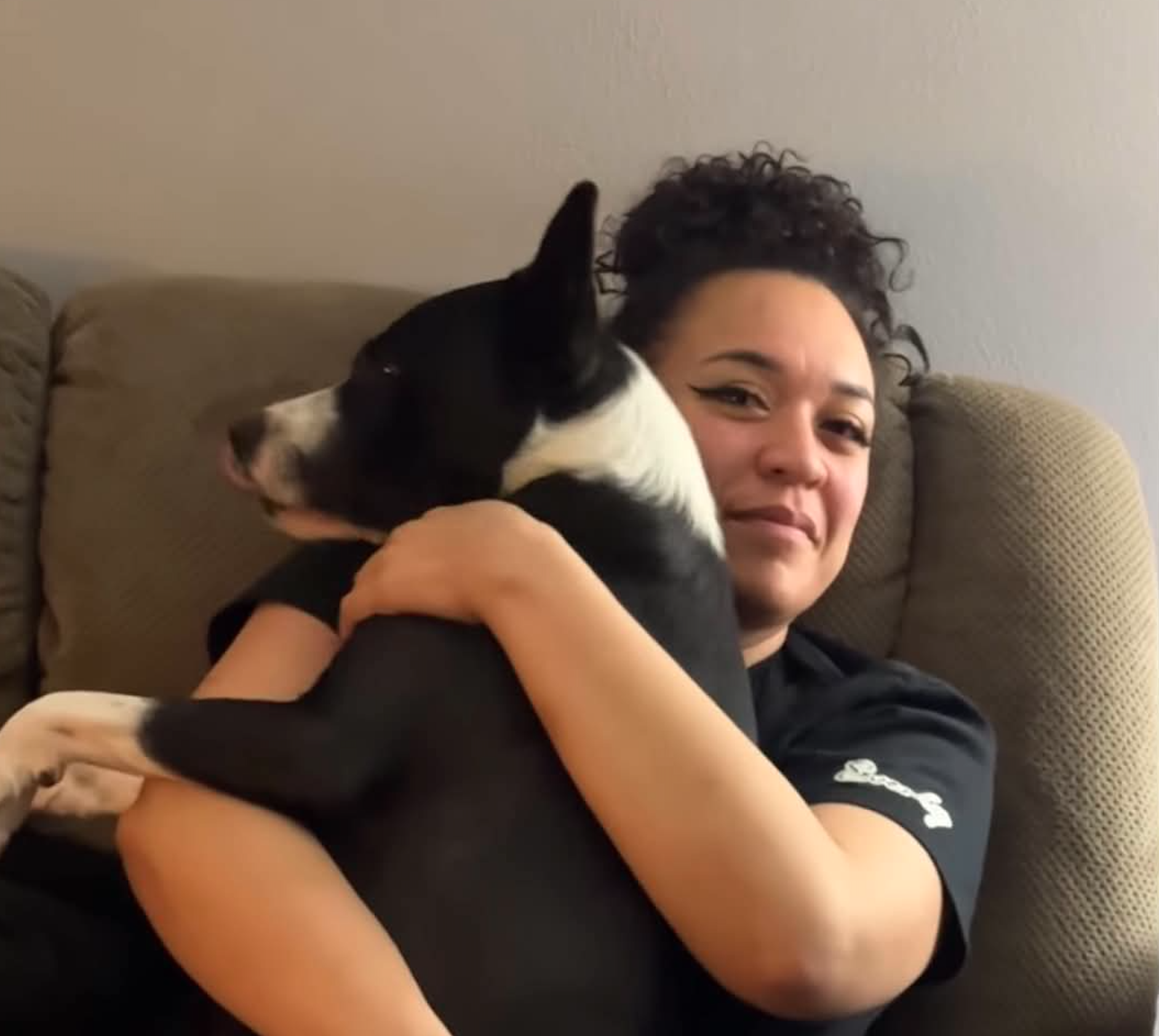 Everlee with her dog