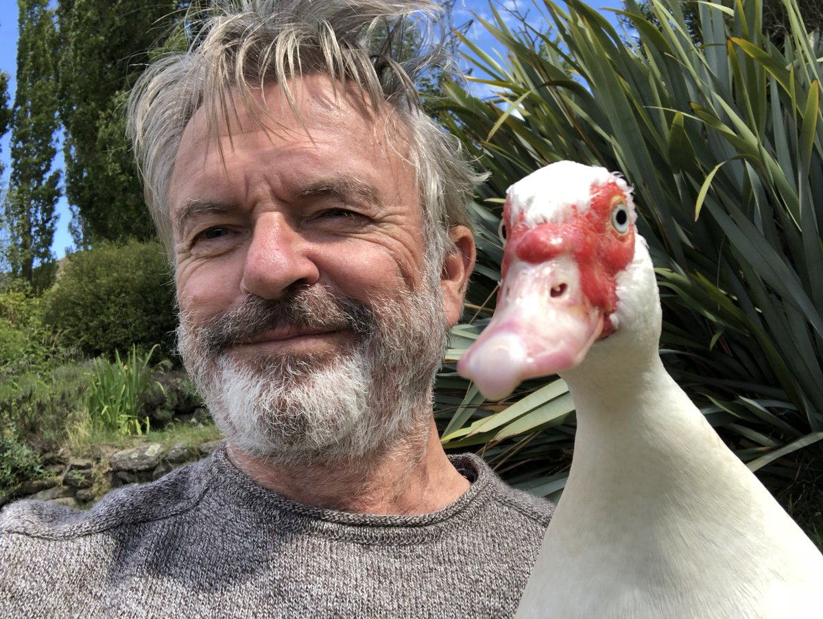 Sam with duck
