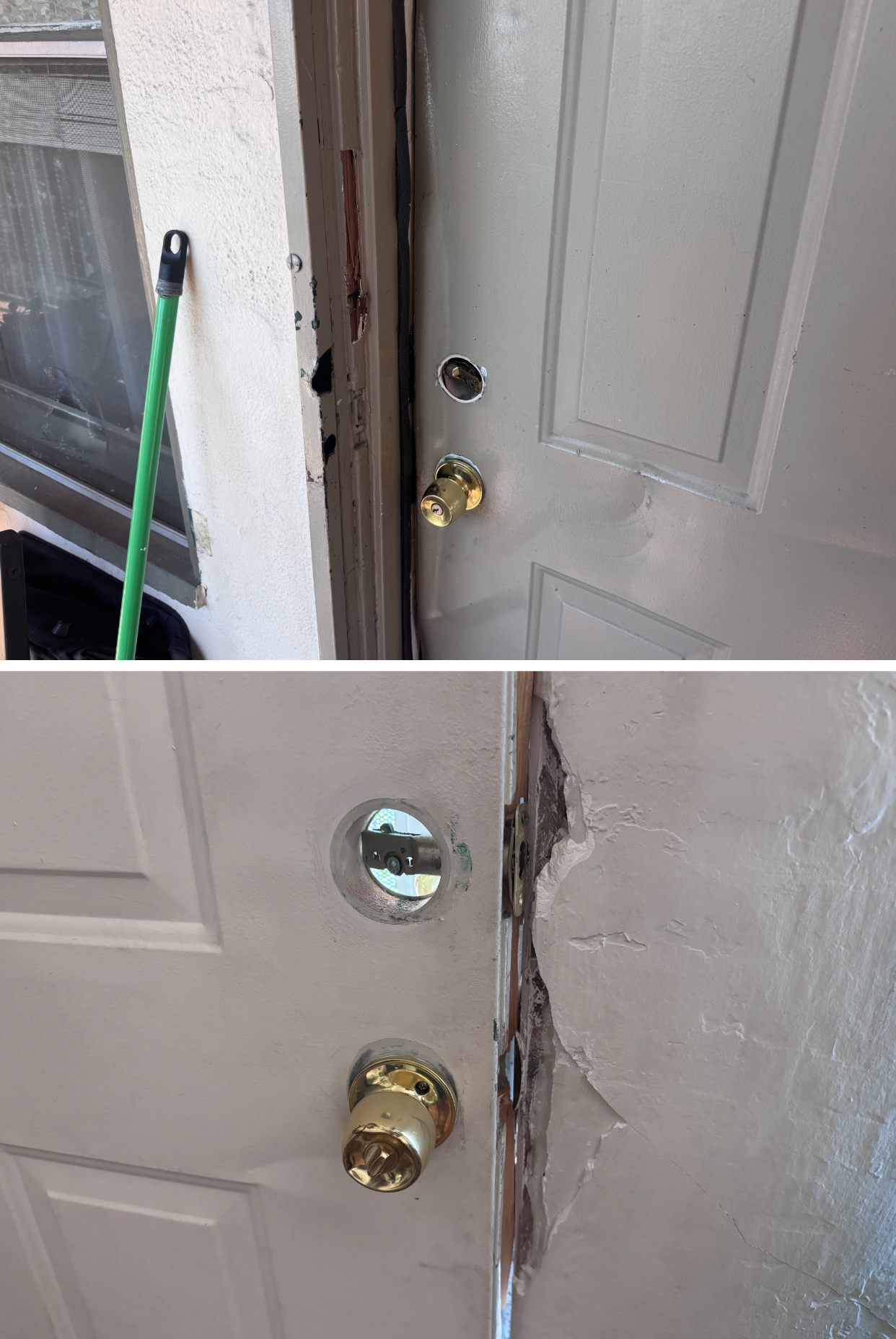 Door busted in
