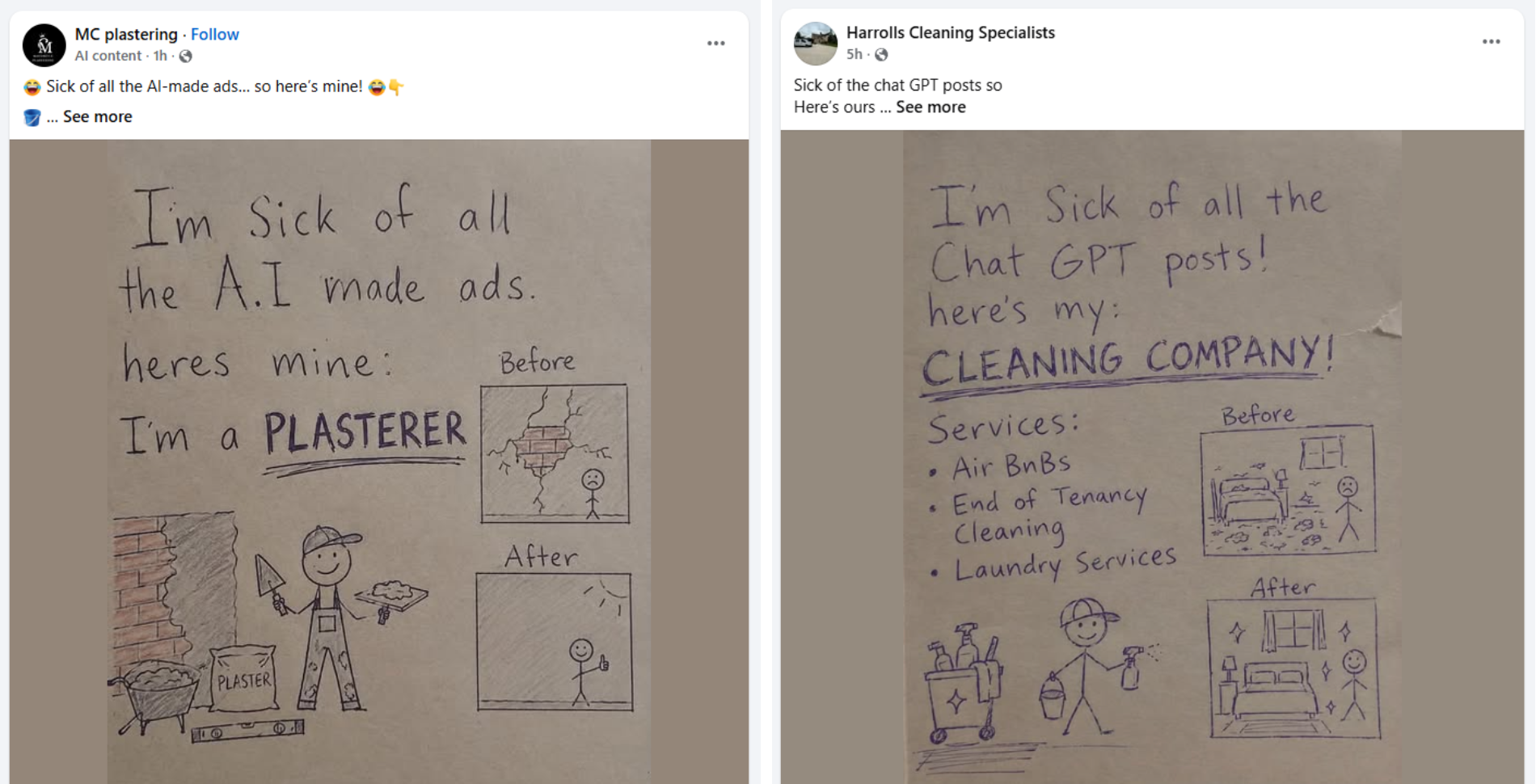 Actual AI posts