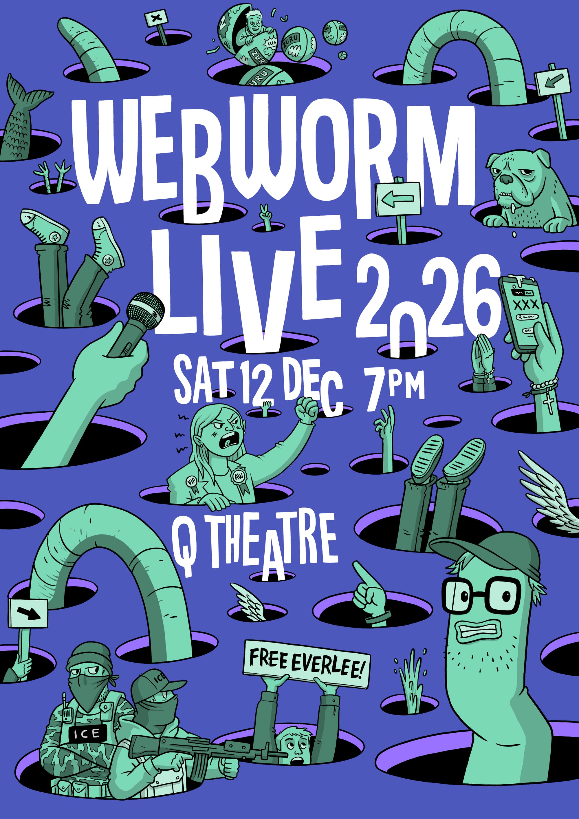 Webworm Live 2026 art by Toby Morris