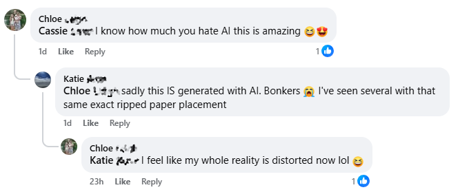 "My whole reality is distorted"