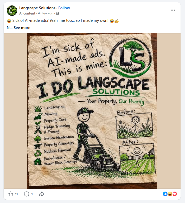 Another actual AI ad