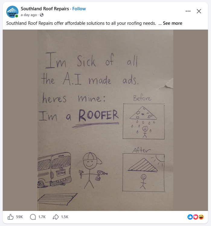 Southland Roof Repairs and their drawing
