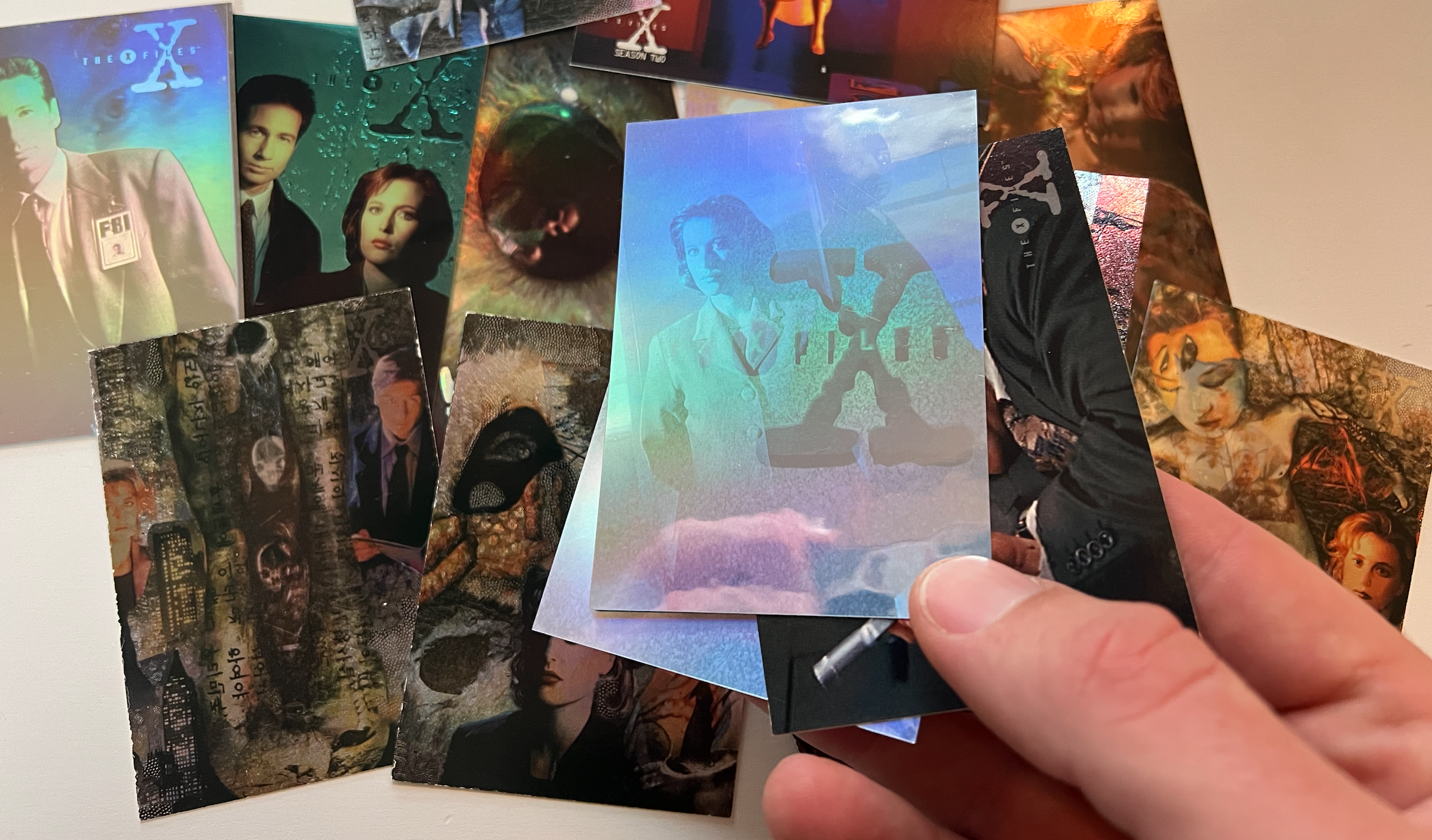Foiled X-Files cards