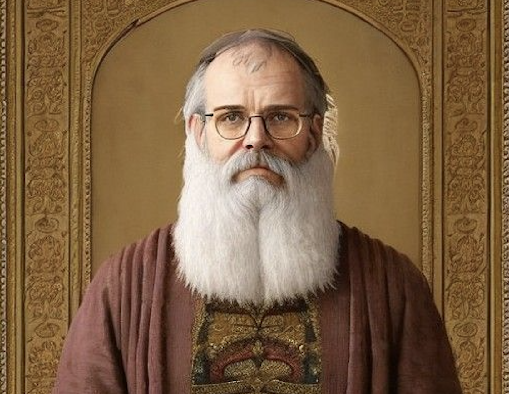 Me with a long white beard