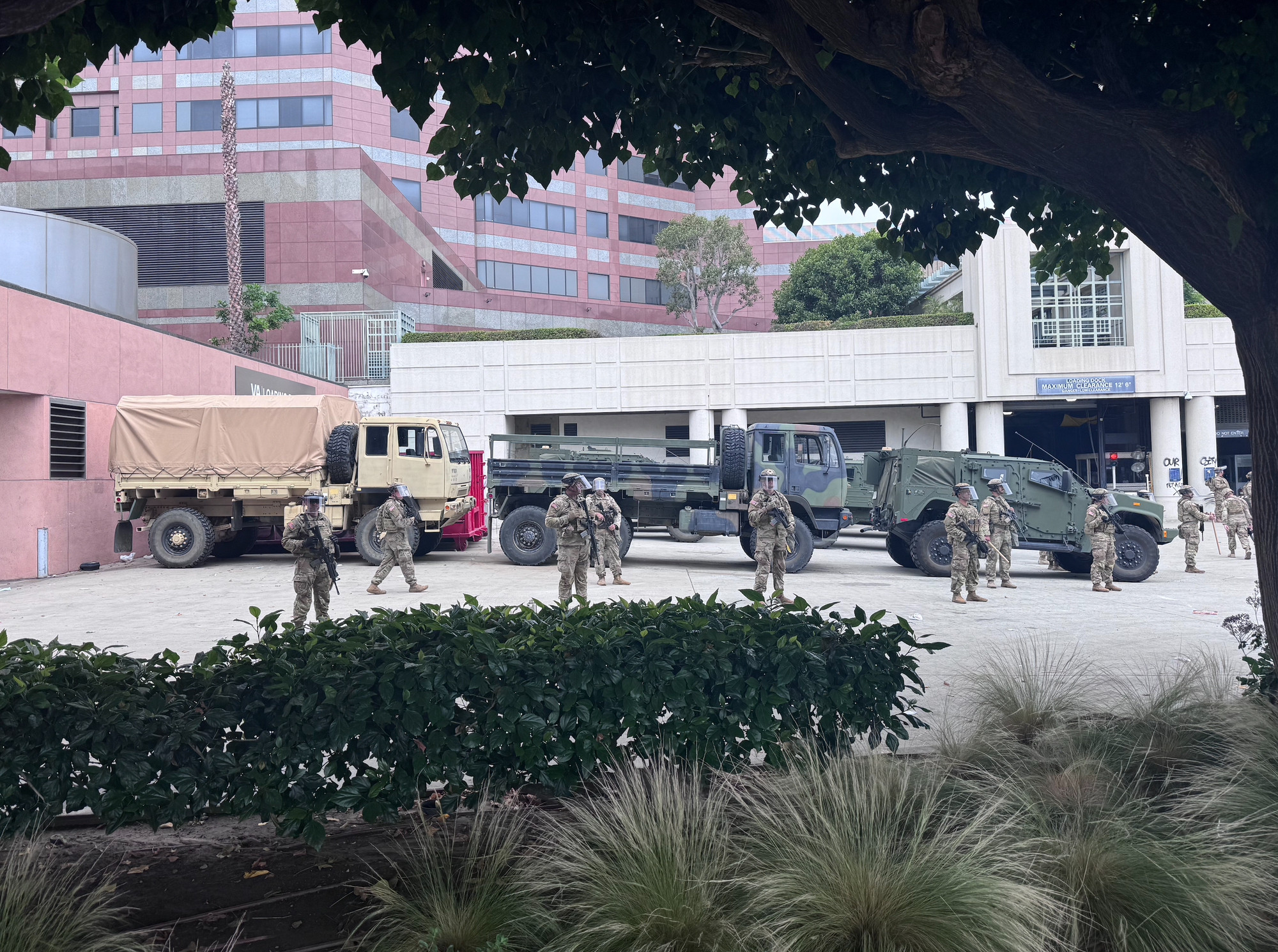 National Guard with guns