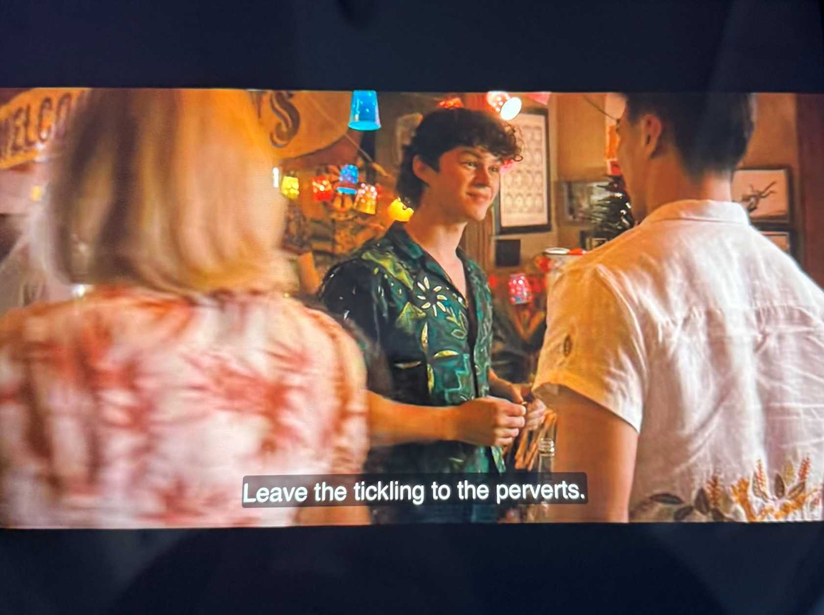 "Leave the tickling to the perverts"