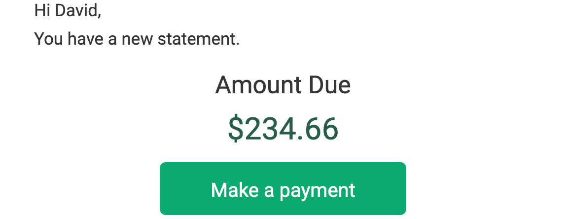 "Amount Due $234.66"