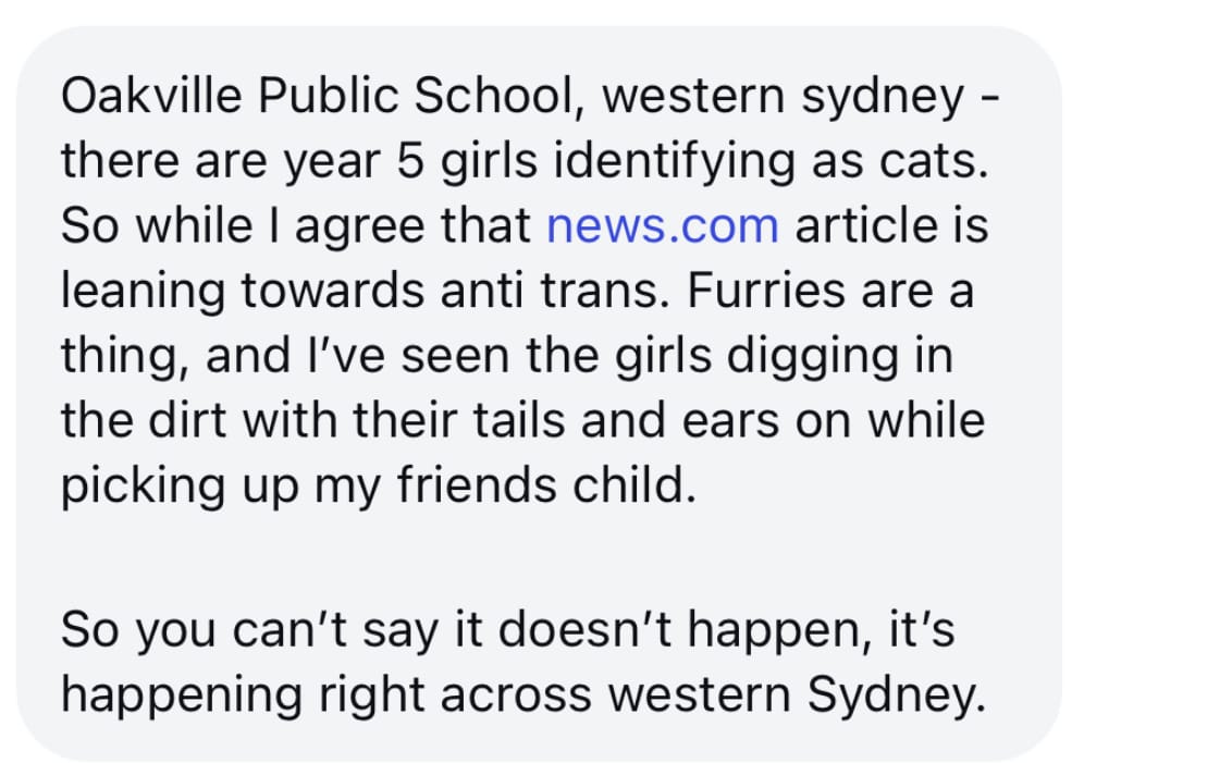 Just bullshit about furries