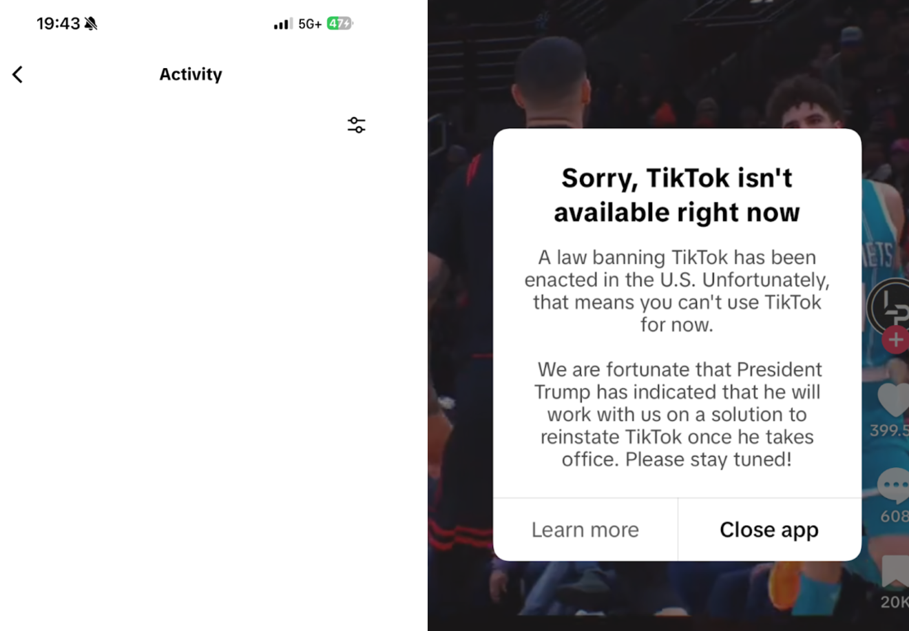 A blank activity page