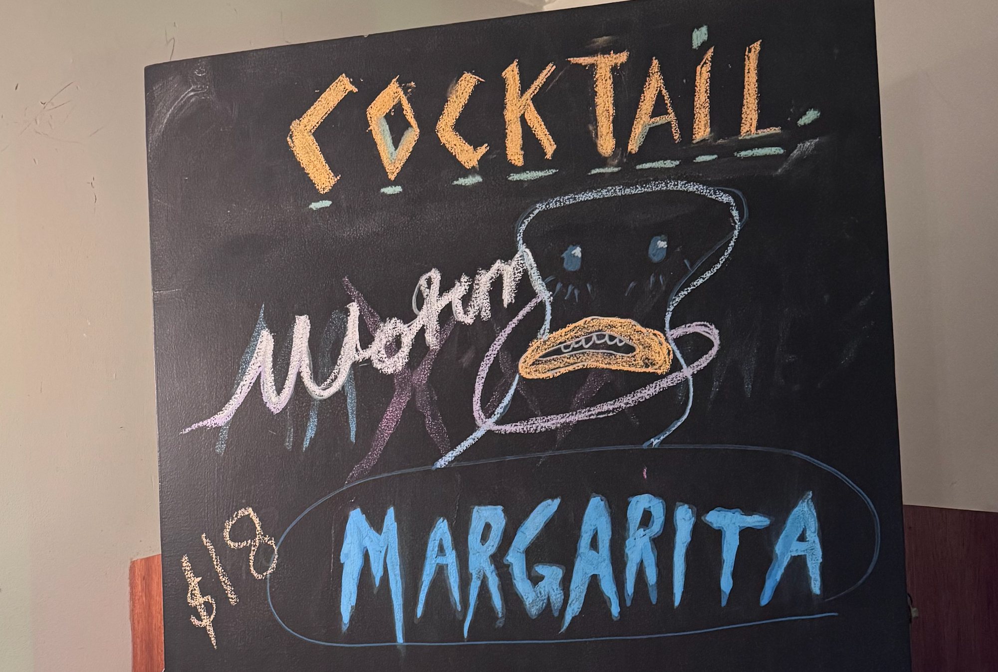 A cocktail sign