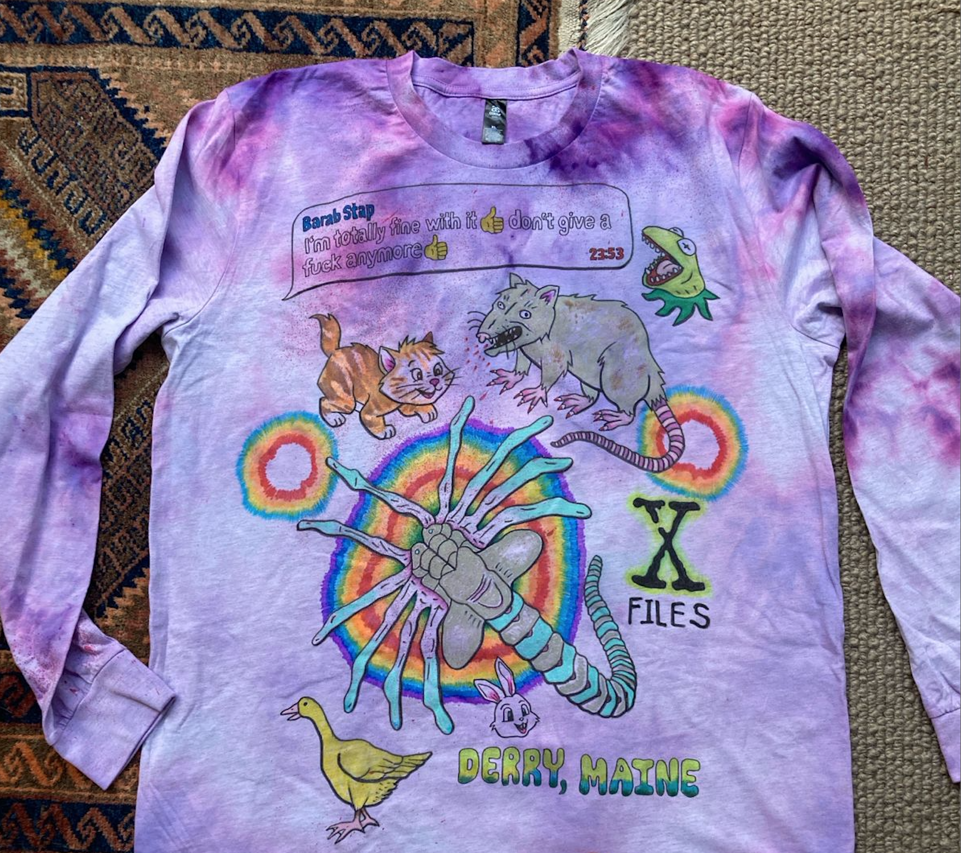 Custom tie dye by Jess for me.