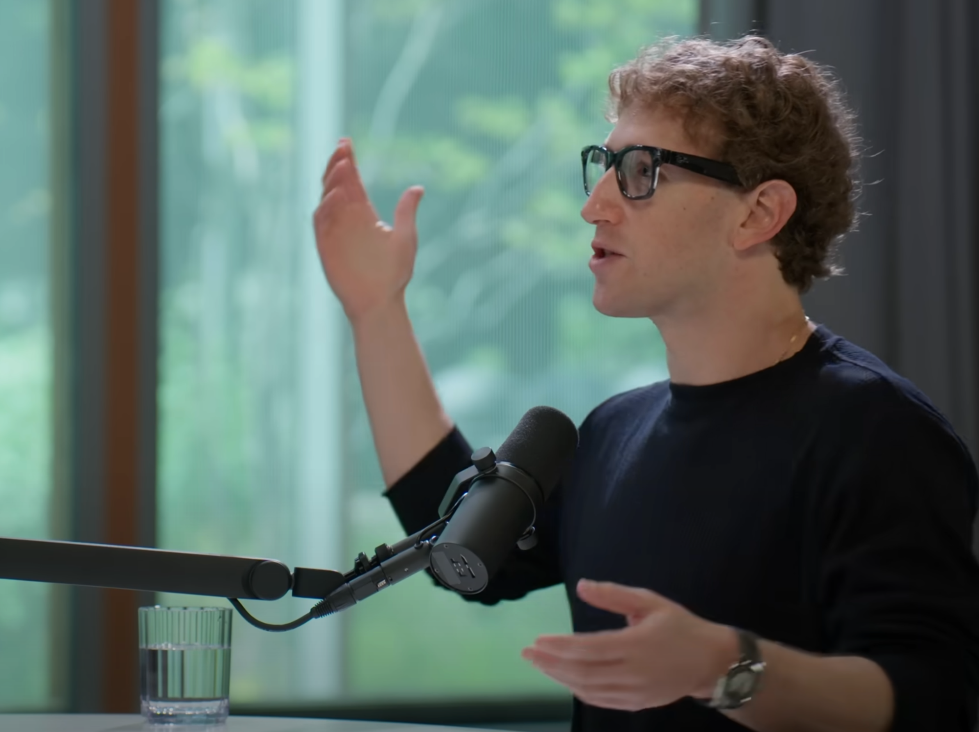 Zuckerberg pontificating about friends