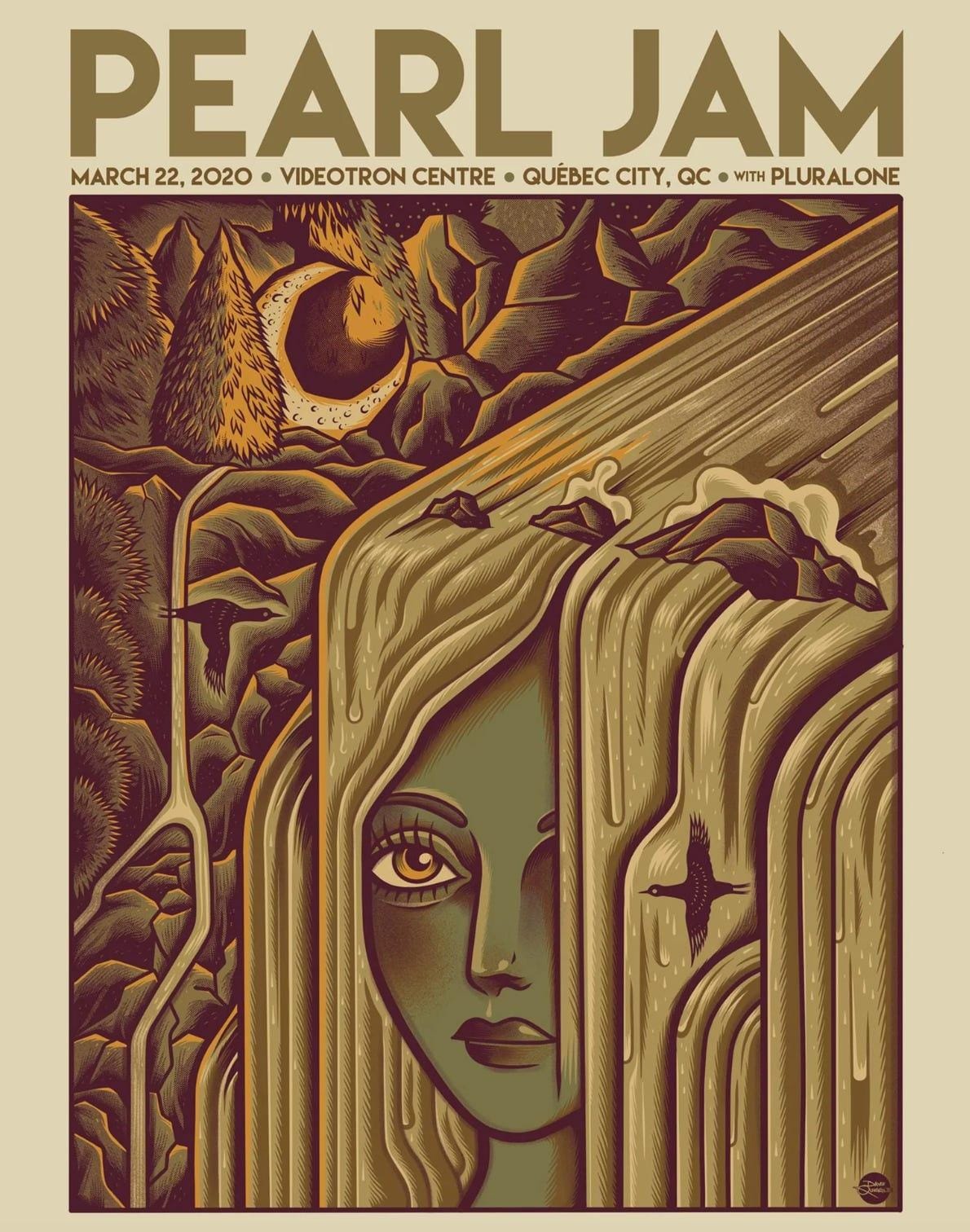 A Pearl Jam event poster