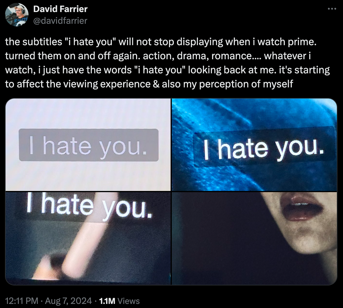 I tweet the screenshots