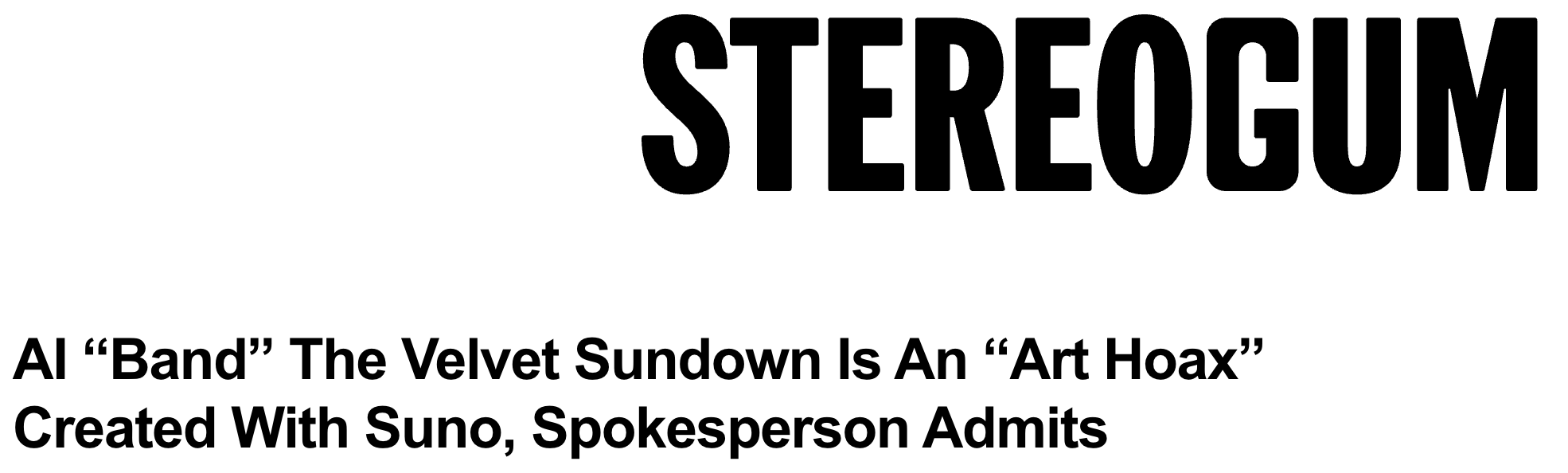 Stereogum repeats the fake story