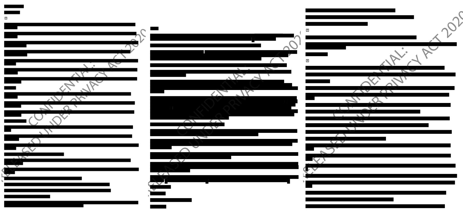 three more redacted pages