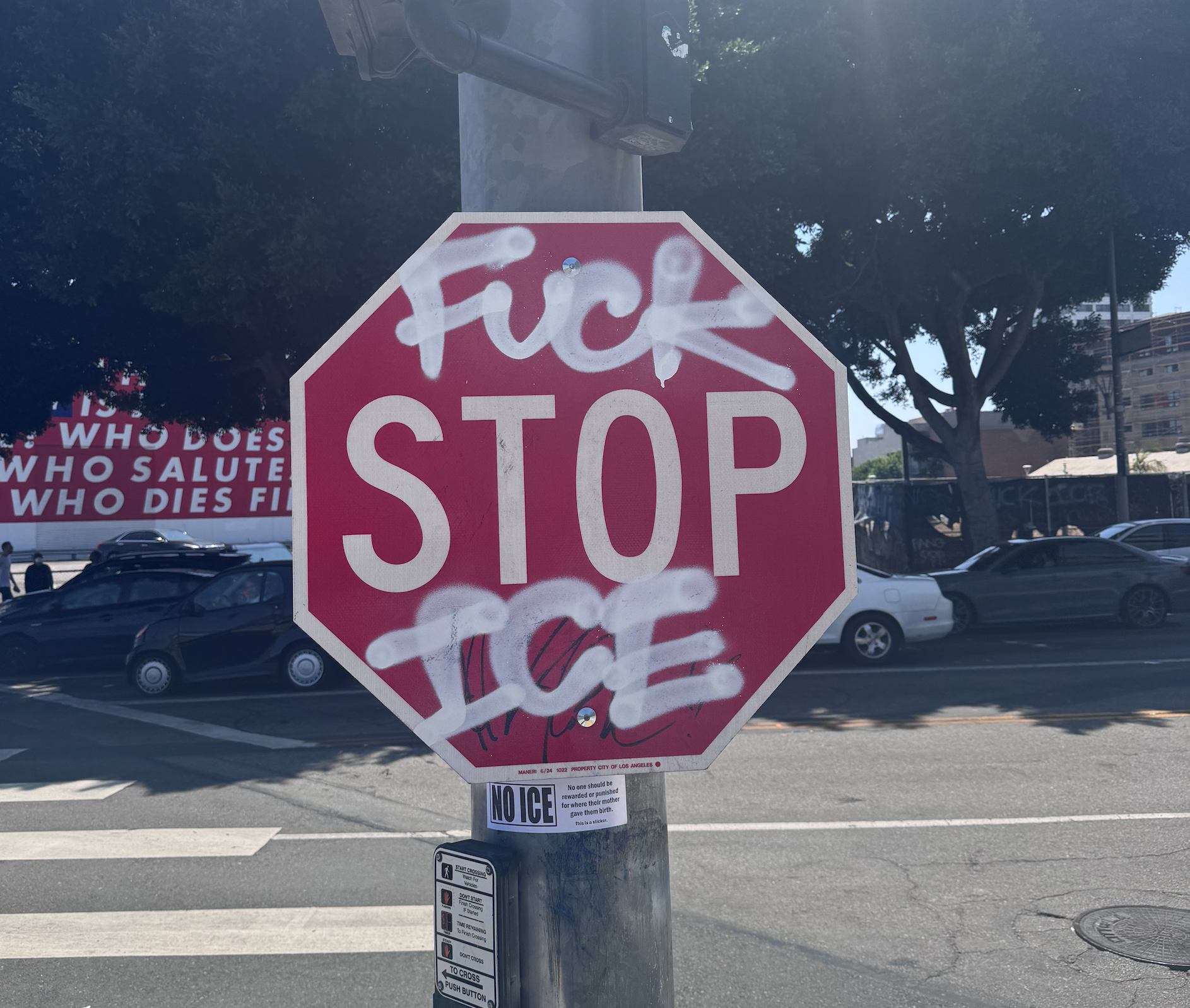 FUCK ICE graffiti