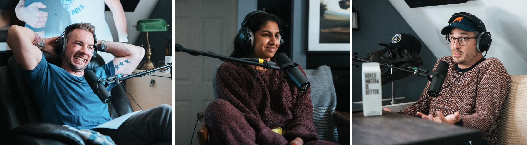 Dax, Monica and me in the attic